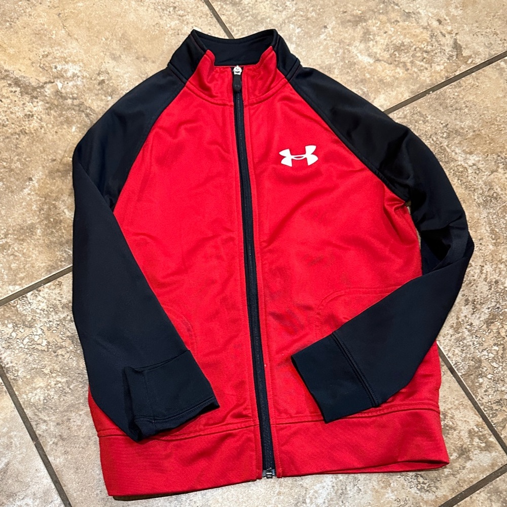 Under Armour Kids Jacket in Red and Black